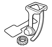 Cateye Manillar Cuentak Flex-Tight Abrazadera, Unisex adulto, Negro, Talla Única