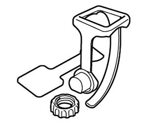 Cateye Manillar Cuentak Flex-Tight Abrazadera, Unisex adulto, Negro, Talla Única