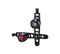 CatEye Orb - Juego de Luces Negras pulidas Delanteras y traseras