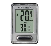 CatEye Velo 7 Ordenador Conectado con Cable Distancia-Velocidad-Tiempo