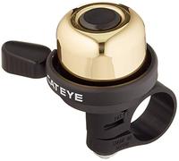 Cateye Pb-1000 Wind-Bell Timbre de Bicicleta, Unisex, Dorado y Negro, Talla única