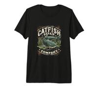 Catfish Repair Company - Diseño gráfico de Pesca Vintage Divertido Camiseta Premium