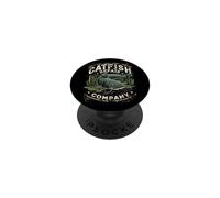 Catfish Repair Company - Diseño gráfico de Pesca Vintage Divertido PopSockets PopGrip Adhesivo