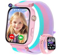 CATGIFF 4G Reloj Inteligente Niños, Smartwatch para Niños Niñas con Videollamadas,Llamadas Voz,Mensajes,GPS, SOS, WiFi, Modo Clase, Juegos, Podómetro,Relojes Teléfono Regalos para Infantil 4-12, Rosa