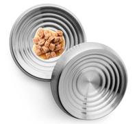 CatGuru Tazones para Gatos, Bigotes sin estrés, Alivia la Fatiga del Bigote, Cuenco Ancho para Gatos, Cuencos Antideslizantes para Comida para Gatos, Plato Poco Profundo para Gatos, Suministros de