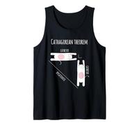 Cathagorean Theorem Funny Cat Math Geometry Teacher Camiseta sin Mangas