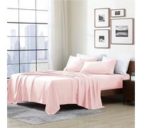 Cathay Home Essentials - Juego de sábanas de Microfibra de Doble Cepillado ultrasuave, hipoalergénicas, Resistentes a Las Arrugas, Rubor, tamaño matrimonial