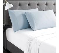 Cathay Home Hospitality - Juego de Funda de Almohada estándar de 2 Piezas, colección de Hotel, Resistente a Las Arrugas y a la decoloración, Microfibra ultrasuave de Doble Cepillado, Color Azul