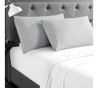 Cathay Home Hospitality - Juego de Fundas de Almohada estándar de 2 Piezas, colección de Hotel, Resistente a Las Arrugas y a la decoloración, Microfibra ultrasuave de Doble Cepillado, Color Gris