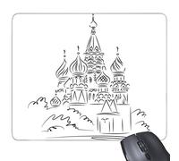 Cathedral Arch Illustration - Alfombrilla de ratón rectangular de goma antideslizante