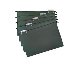 Cathedral Archivos colgantes foolscap 20pk - Verde