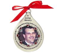 Cathedral Art CO751 In Loving Memory Frame for Man Teardrop Ornament, 2-3/4-Inch