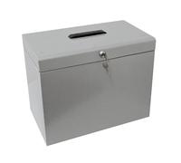 Cathedral Metal Box - Caja archivadora para fichas A4, gris
