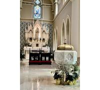 Cathedral of St John the Baptist in Charleston SC: 6 x 9 100 lined pages hardcover gratitude journal