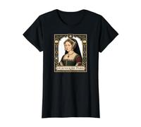 Catherine Howard Esposa del Rey Enrique VIII de Inglaterra Camiseta gráfica económica, Mujer, Negro, L