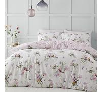 Catherine Lansfield Bedding Songbird - Juego de Funda de edredón con Fundas de Almohada, tamaño King, Color Rosa