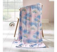 Catherine Lansfield Candy Unicorn - Manta de Forro Polar (130 x 170 cm), Color Rosa