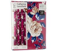 Catherine Lansfield Canterbury - Cortinas con Ojales de fácil Cuidado, 66 x 72 Pulgadas