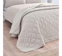 Catherine Lansfield Colcha con Textura de sirsaca Arrugada, 220 x 220 cm, Color Natural