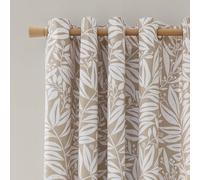 Catherine Lansfield Cortinas con Ojales Totalmente Reversibles de 167 x 228 cm, Dos Paneles, Color Natural