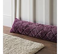 Catherine Lansfield Cosy Diamond - Burlete de Piel sintética para Puerta, Color Morado