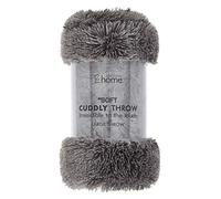 Catherine Lansfield Cuddly Deep Pile Manta, 150 x 200 cm, Color Gris