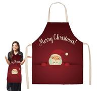 Catherine Lansfield Dining - Grembiule Poliestere 65x53 Cm | Grillschort Voor Mannen Erstschort Rood Kerstschort Met Decorazioni | erstschort rood kerstschort met Grembiule Da Babbo Natale