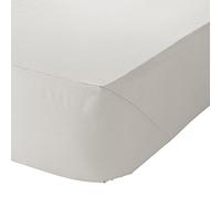 Catherine Lansfield Easy Iron Percale Sábana Bajera Ajustable, Polialgodón, Arena/Crema, Ajustado para Cama de tamaño Super, 185 x 200 cm