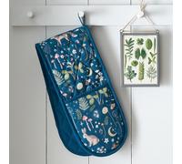 Catherine Lansfield Enchanted Twilight Animals - Guante Doble de Cocina de algodón, Color Azul Marino