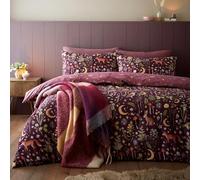 Catherine Lansfield Enchanted Twilight - Juego de Funda de edredón Reversible con Fundas de Almohada, Color Morado