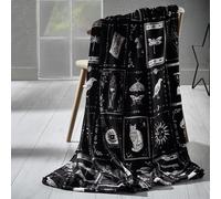 Catherine Lansfield Enchanted Witchcraft - Manta de Forro Polar, 130 x 170 cm, Color Negro