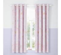 Catherine Lansfield Fairytale Unicorn - Cortinas (167 x 182 cm, Dos Paneles), Color Rosa