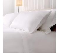 Catherine Lansfield Fantasy Sateen White Juego de Sábanas Cama 150-240x280 + 2 Almohadas 50x85