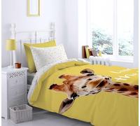 Catherine Lansfield Giraffe Funda Nórdica + Funda de Almohada Cama 90 cm (160x220+50x110)