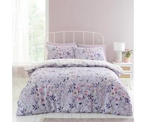 Catherine Lansfield Isadora - Juego de Funda de edredón Reversible con Fundas de Almohada, diseño Floral, Color Lila