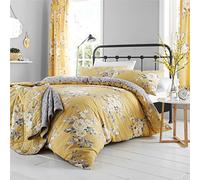 Catherine Lansfield Juego de edredón doble Canterbury Easy Care Ocre