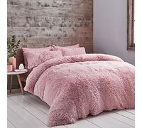 Catherine Lansfield: Juego de Funda nórdica 3 piezas, para Cama Doble, Color Rosa