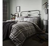 Catherine Lansfield Kelso Funda Nordica, 100% Algodon, Gre, 135X200+80X80