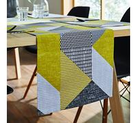 Catherine Lansfield Dining Larsson Geo - Camino de Mesa (33 x 220 cm), Color Ocre