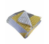Catherine Lansfield Larsson Geo Colcha 240x220 Amarillo