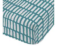 Catherine Lansfield Larsson Geo Teal sábana Bajera 180x200 e 2 Fundas de Almohadas 50x80