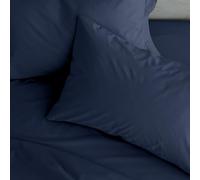Catherine Lansfield Non Iron Percale Housewife Fundas de Almohada, Color Azul (Navy)