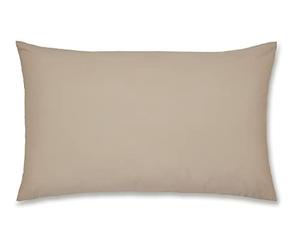 Catherine Lansfield Non Iron Percale Housewife Fundas de Almohada, Color Beige (Natural)