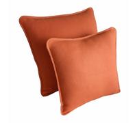 Catherine Lansfield Orange Fleece Cushion Cover 50x50