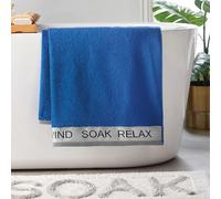 Catherine Lansfield Relax and Unwind - Toalla de baño (90 x 140 cm), Color Azul Cobalto