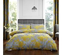 Catherine Lansfield Rosa Terciopelo Juego de edredón, Poliéster, Ocre, King Duvet Set