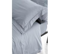 Catherine Lansfield Sateen Blue Conjunto Sábana encimera + Funda de Almohada + Sábana Bajera 180x280+50x125+105x200