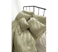 Catherine Lansfield Sateen Moss Green Conjunto Sábana encimera + 2 Fundas de Almohadas + Sábana Bajera 260x280+50x110(2)+180x200