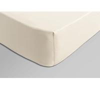 Catherine Lansfield Sateen Natural Sábanas Bajera Ajustables en Pares 105x200(2) par