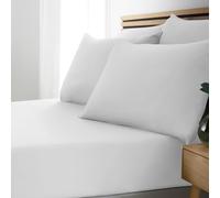 Catherine Lansfield So Soft Easy Iron - Sábana Bajera Ajustable tamaño King, Color Blanco